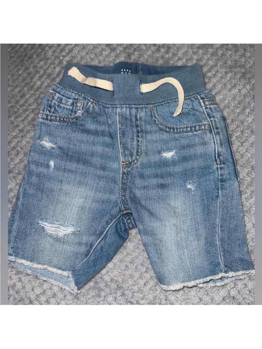 Gap Toddler Boys Distressed Denim Pull-On Shorts Size 2T